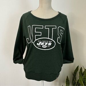 ‘47 Forward New York Jets NFL Green Sweatshirt Women’s Size L